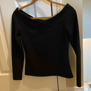 Small black off the shoulder top